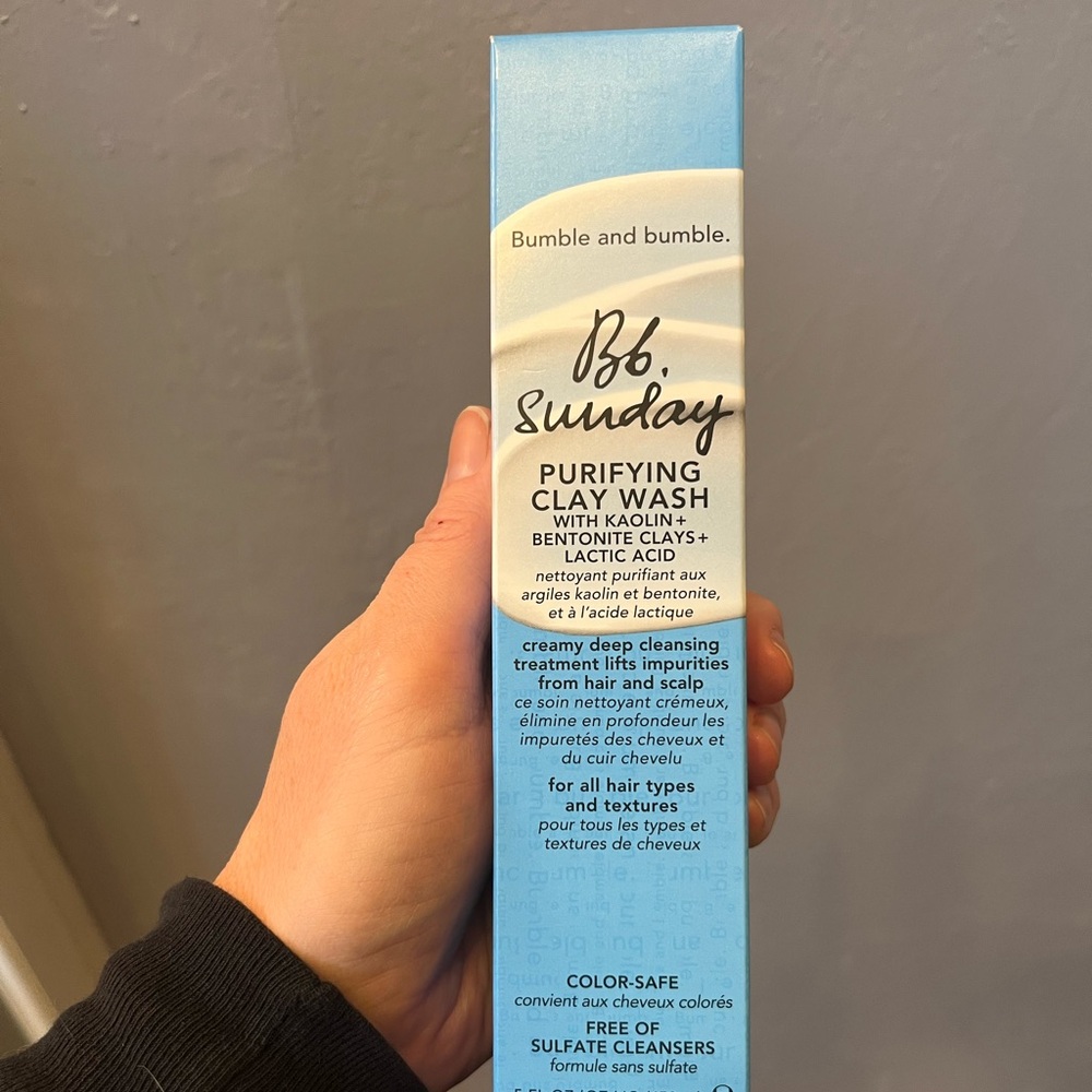 Bumble and bumble Sunday purifying clay wash NIB 5oz